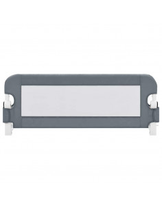 Sponde Letto di Sicurezza Bambini Grigio 102x42cm Poliestere 2