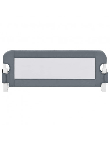 Sponde Letto di Sicurezza Bambini Grigio 102x42cm Poliestere