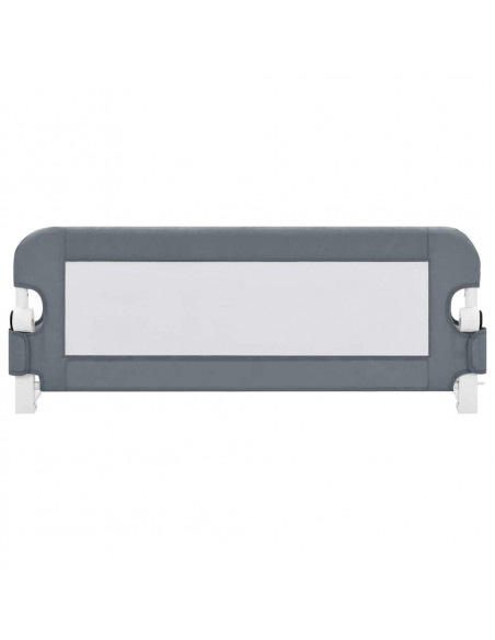 Sponde Letto di Sicurezza Bambini Grigio 102x42cm Poliestere