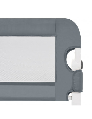 Sponde Letto di Sicurezza Bambini Grigio 102x42cm Poliestere