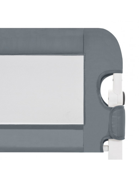 Sponde Letto di Sicurezza Bambini Grigio 102x42cm Poliestere