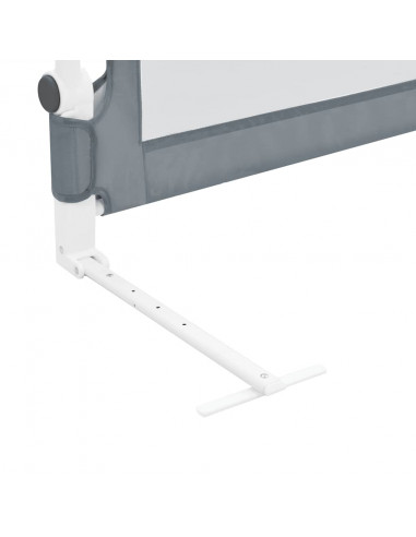 Sponde Letto di Sicurezza Bambini Grigio 102x42cm Poliestere