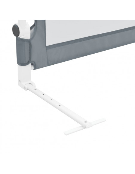 Sponde Letto di Sicurezza Bambini Grigio 102x42cm Poliestere