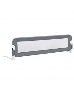 Sponde Letto di Sicurezza Bambini Grigio 150x42cm in Poliestere
