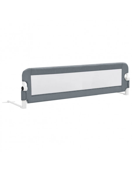 Sponde Letto di Sicurezza Bambini Grigio 150x42cm in Poliestere