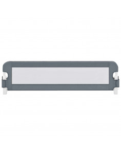 Sponde Letto di Sicurezza Bambini Grigio 150x42cm in Poliestere 2