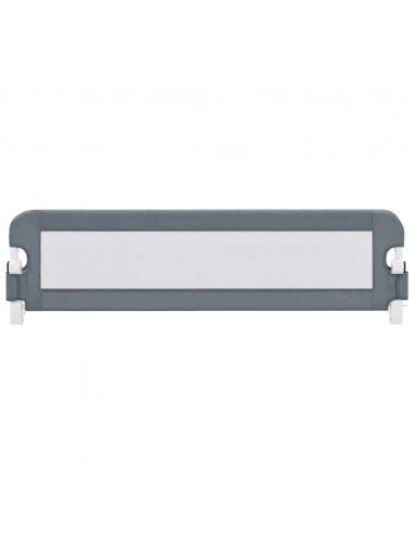 Sponde Letto di Sicurezza Bambini Grigio 150x42cm in Poliestere