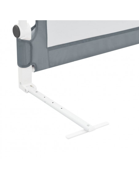 Sponde Letto di Sicurezza Bambini Grigio 150x42cm in Poliestere
