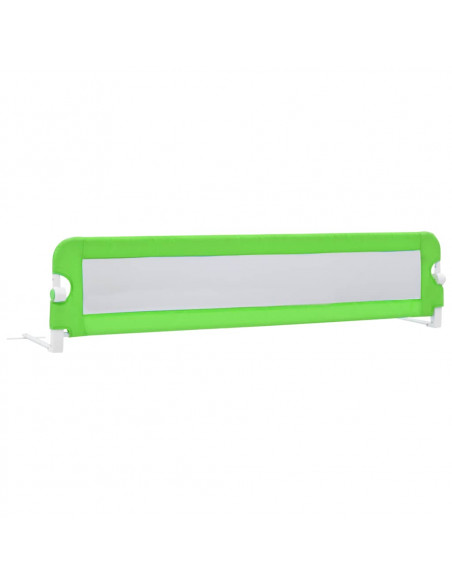 Sponde Letto di Sicurezza Bambini Verde 180x42cm Poliestere