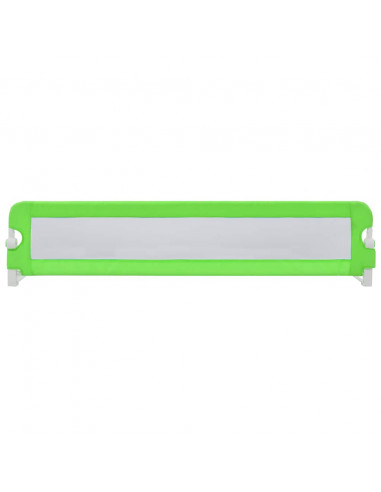 Sponde Letto di Sicurezza Bambini Verde 180x42cm Poliestere