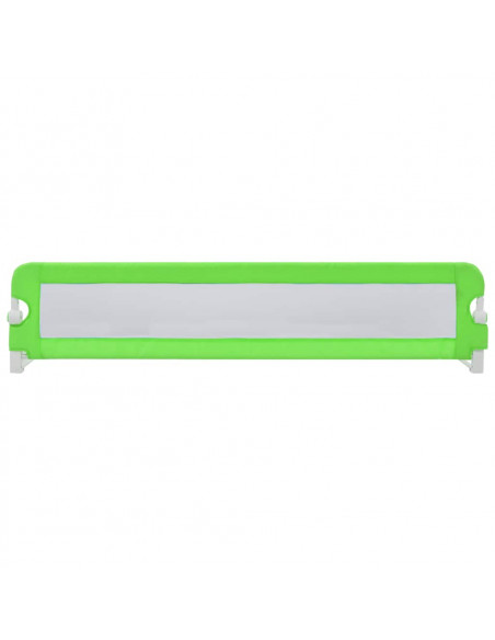 Sponde Letto di Sicurezza Bambini Verde 180x42cm Poliestere