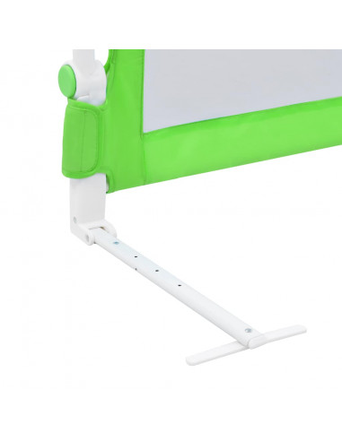 Sponde Letto di Sicurezza Bambini Verde 180x42cm Poliestere