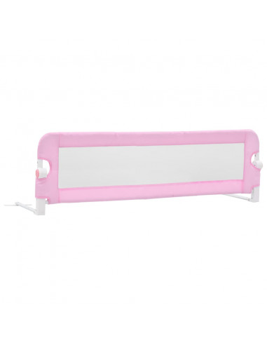 Sponde Letto di Sicurezza Bambini Rosa 120x42cm in Poliestere