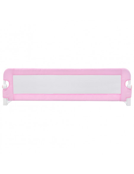 Sponde Letto di Sicurezza Bambini Rosa 120x42cm in Poliestere