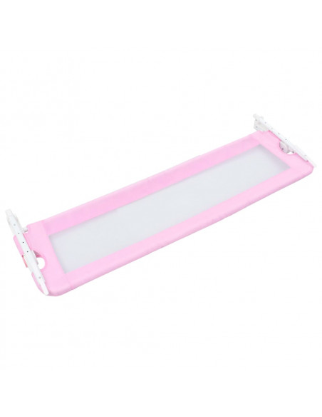 Sponde Letto di Sicurezza Bambini Rosa 120x42cm in Poliestere