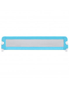 Sponde Letto di Sicurezza per Bambini Blu 180x42cm Poliestere 2