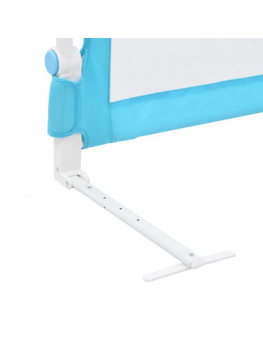 Sponde Letto di Sicurezza per Bambini Blu 180x42cm Poliestere