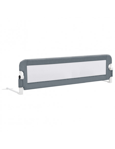 Sponde Letto di Sicurezza Bambini Grigio 120x42cm Poliestere