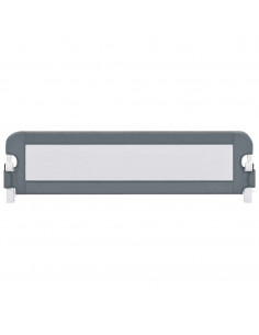 Sponde Letto di Sicurezza Bambini Grigio 120x42cm Poliestere 2