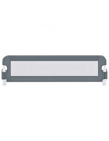 Sponde Letto di Sicurezza Bambini Grigio 120x42cm Poliestere