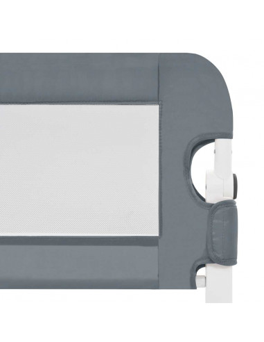 Sponde Letto di Sicurezza Bambini Grigio 120x42cm Poliestere