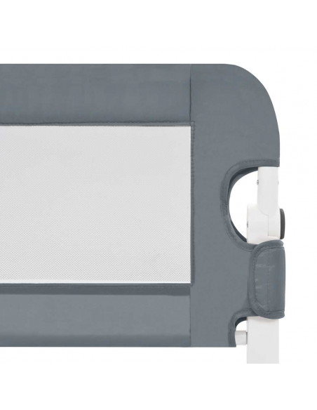 Sponde Letto di Sicurezza Bambini Grigio 120x42cm Poliestere