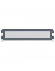 Sponde Letto di Sicurezza Bambini Grigio 180x42cm Poliestere 2