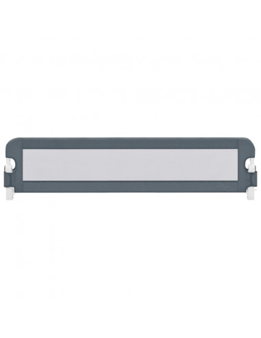 Sponde Letto di Sicurezza Bambini Grigio 180x42cm Poliestere