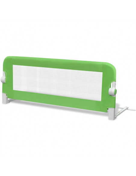 Sponde Letto per la Sicurezza dei Bambini 2 pz Verde 102x42 cm