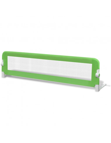 Sponde Letto per la Sicurezza dei Bambini 2 pz Verde 150x42 cm