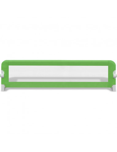 Sponde Letto per la Sicurezza dei Bambini 2 pz Verde 150x42 cm