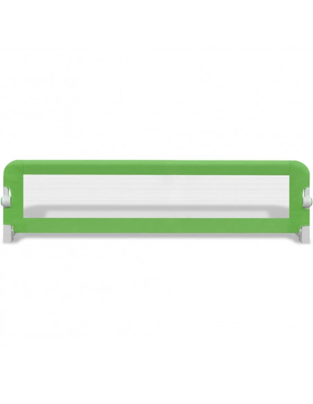 Sponde Letto per la Sicurezza dei Bambini 2 pz Verde 150x42 cm