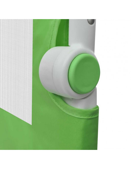 Sponde Letto per la Sicurezza dei Bambini 2 pz Verde 150x42 cm