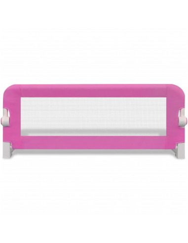 Sponde Letto per la Sicurezza dei Bambini 2 pz Rosa 102x42 cm