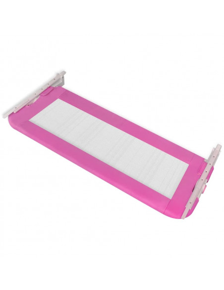 Sponde Letto per la Sicurezza dei Bambini 2 pz Rosa 102x42 cm