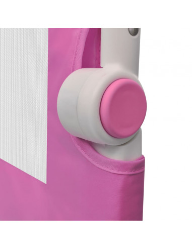 Sponde Letto per la Sicurezza dei Bambini 2 pz Rosa 102x42 cm