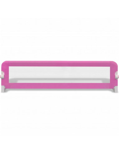 Sponde Letto per la Sicurezza dei Bambini 2 pz Rosa 150x42 cm