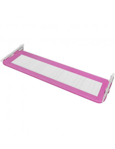 Sponde Letto per la Sicurezza dei Bambini 2 pz Rosa 150x42 cm