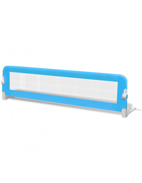 Sponde Letto per la Sicurezza dei Bambini 2 pz Blu 150x42 cm