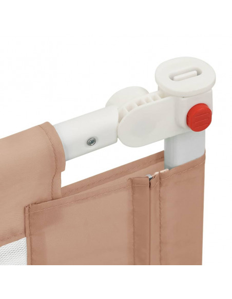 Sponda Letto di Sicurezza per Bambini Tortora 180x25 cm Tessuto