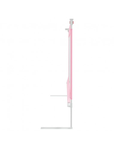 Sponda Letto di Sicurezza per Bambini Rosa 120x25 cm in Tessuto