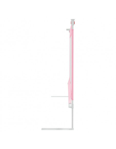 Sponda Letto di Sicurezza per Bambini Rosa 150x25 cm in Tessuto