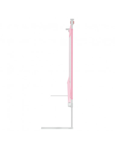 Sponda Letto di Sicurezza per Bambini Rosa 160x25 cm in Tessuto