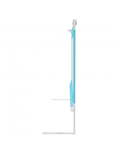 Sponda Letto di Sicurezza per Bambini Blu 90x25 cm in Tessuto