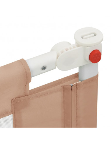 Sponda Letto di Sicurezza per Bambini Tortora 120x25 cm Tessuto