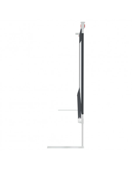 Sponda Letto Sicurezza Bambini Grigio Scuro 120x25 cm Tessuto