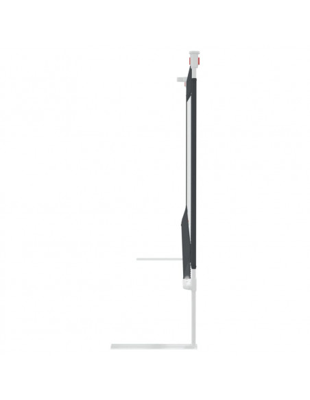 Sponda Letto Sicurezza Bambini Grigio Scuro 180x25 cm Tessuto