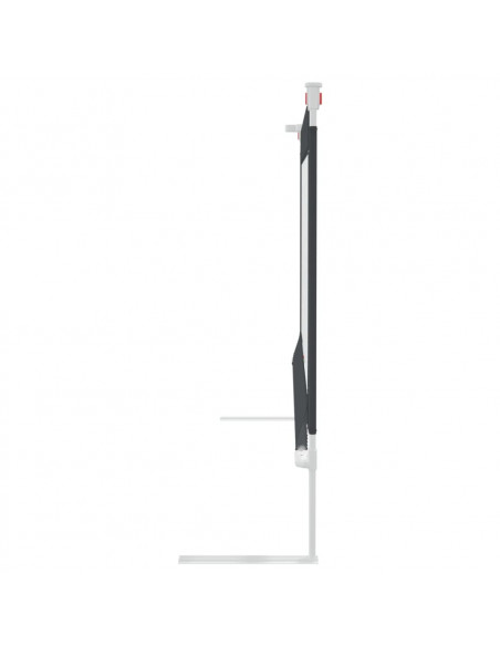 Sponda Letto Sicurezza Bambini Grigio Scuro 200x25 cm Tessuto