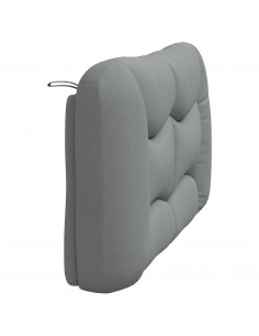Cuscino Testiera Grigio Chiaro 140 cm in Tessuto