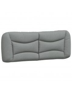 Cuscino Testiera Grigio Chiaro 140 cm in Tessuto 2
